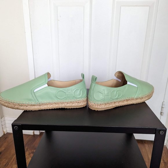 Jimmy Choo Lichi Espadrille Flats Shoes Ming Leather sz 39 (9 US) - Picture 9 of 10
